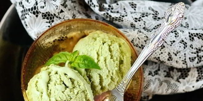 Рецепт мороженого с базиликом