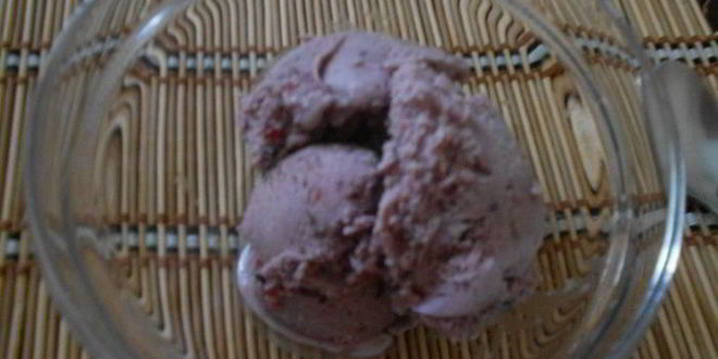 Рецепт мороженого с ежевикой