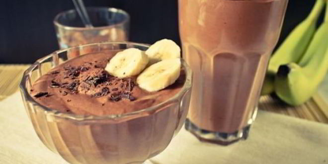 Рецепт шоколадна-бананового мороженого