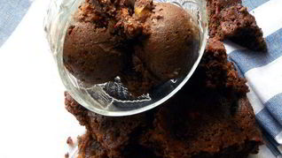 Рецепт Шоколадного мороженого с брауни