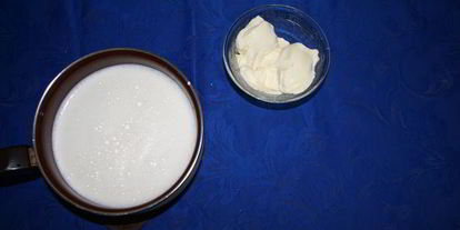 Шаг 3: сырного черничного мороженого