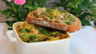 Рецепт Баклажанова-грибного мусс