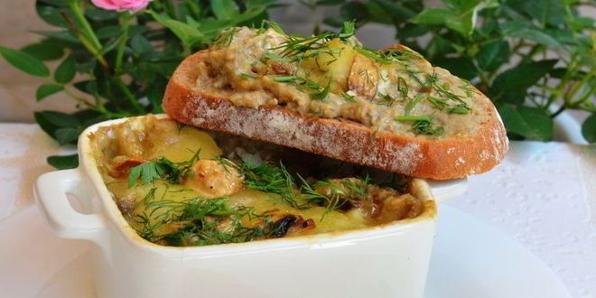 Рецепт баклажанова-грибного мусс