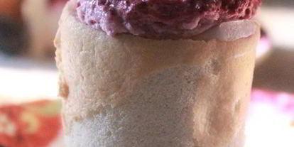 Шаг 26: бисквитных стаканчиков с черничным муссом