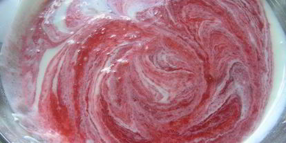 Шаг 3: йогуртова-клубничного мусс с киви