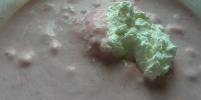 Шаг 5: йогуртова-клубничного мусс с киви