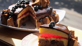 Рецепт Лимонно-шоколадного муссовый торт