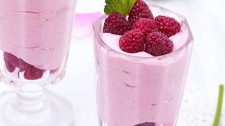 Рецепт Малинового мусса с ароматом розы