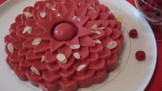 Рецепт Малинового торта-мусса