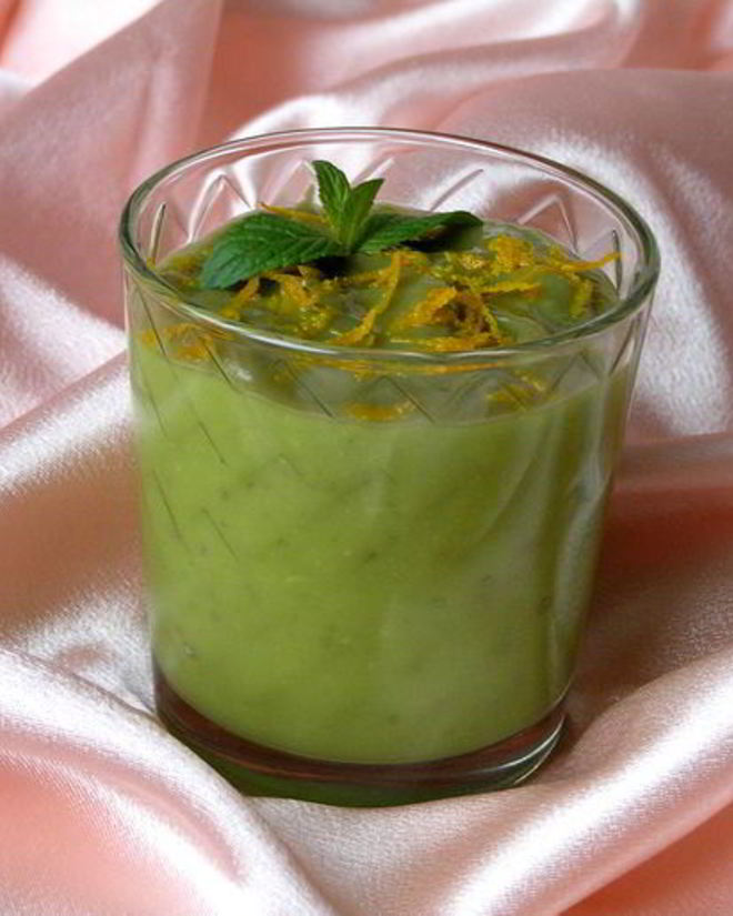 Рецепт мусса из авокадо с апельсином