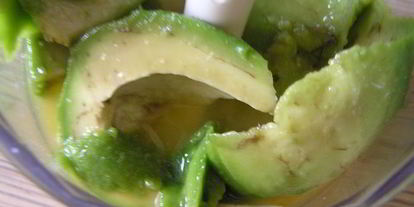 Шаг 1: мусса из авокадо с апельсином