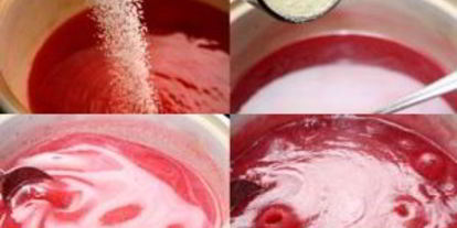 Шаг 3: мусса из малины с манкой