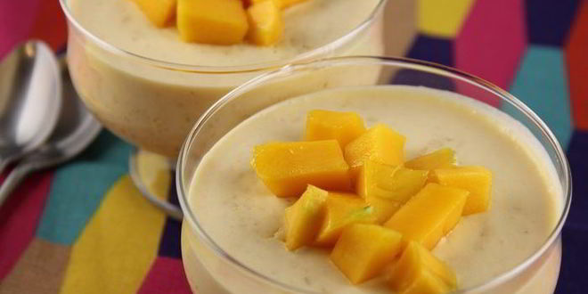 Рецепт мусса из манго со сгущенкой