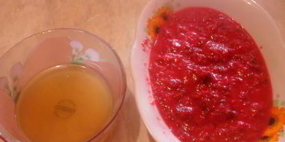 Шаг 3: мусса из свеклы с черносливом