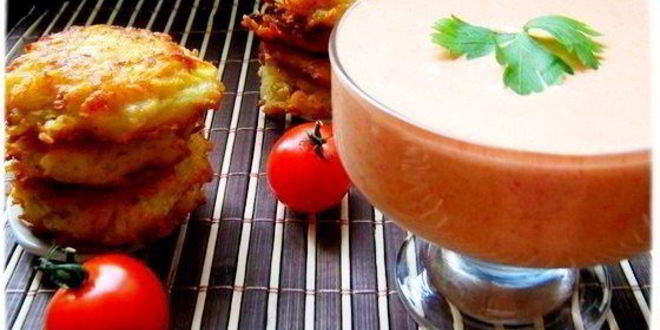 Рецепт Мусса из запеченных овощей с картофельными оладьями