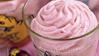 Рецепт Мусса клюквенного из манной крупы