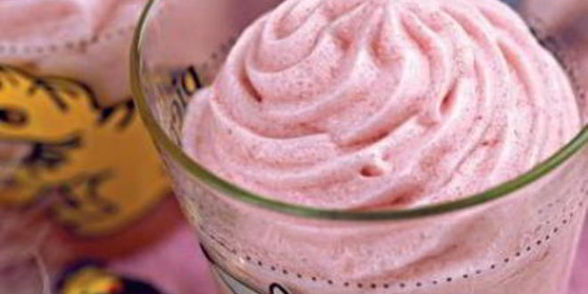 Рецепт Мусса клюквенного из манной крупы