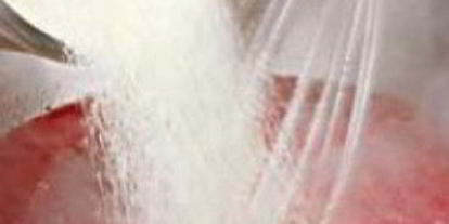 Шаг 1: мусса клюквенного из манной крупы