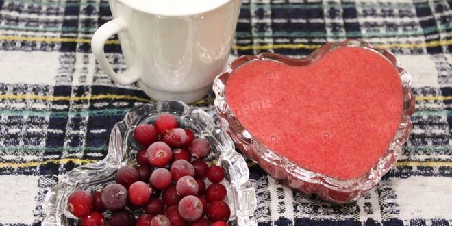 Рецепт мусса клюквенного с манной крупой