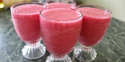 Шаг 11: мусса клюквенного с манной крупой