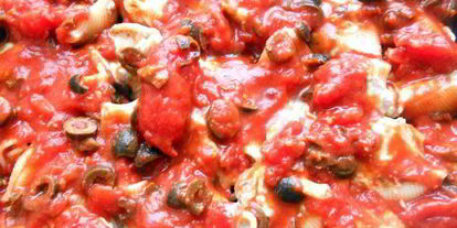 Шаг 7: пасты ракушки с творожно-баклажановым муссом