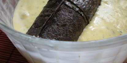 Шаг 13: рыбного террина с креветочным муссом на подушечке из брокколи