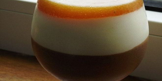 Рецепт Шоколадного мусса с нежным сливочным кремом и абрикосовым желе