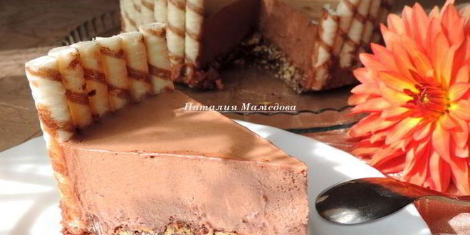 Рецепт Шоколадного торта-мусса без выпечки