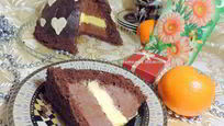 Рецепт Торта-купола Цукотто с апельсиновым и шоколадным муссами