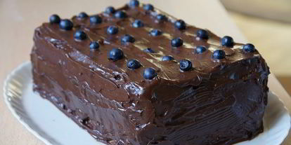 Шаг 4: торта-мусса с черникой