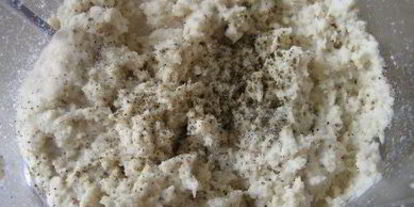 Шаг 2: торт-мусс с курицей, шпинатом и черри