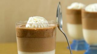 Рецепт Трехцветного шоколадного мусса