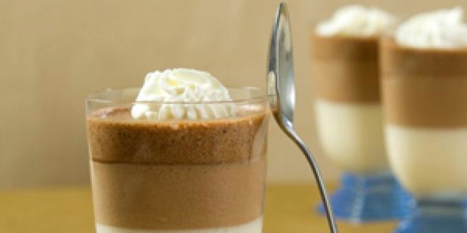 Рецепт Трехцветного шоколадного мусса