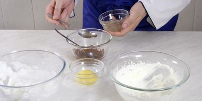 Шаг 2: трехцветного шоколадного мусса