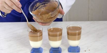 Шаг 3: трехцветного шоколадного мусса