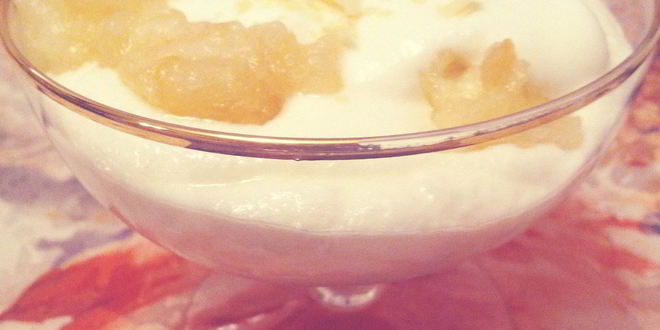 Рецепт творожного мусса с яблочным пюре