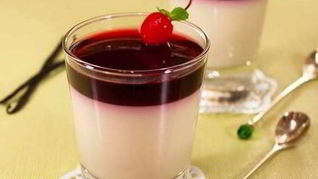 Рецепт Нежной панны котта с вишневым желе