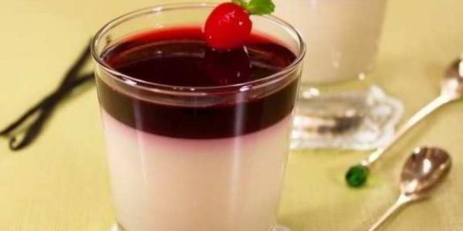 Рецепт Нежной панны котта с вишневым желе