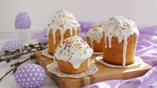 Рецепт Апельсинового бездрожжевого кулича