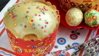 Рецепт Кулича на сметане с цукатами