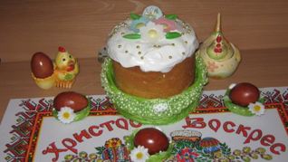 Рецепт Кулича с апельсиновой цедрой и вяленой клюквой