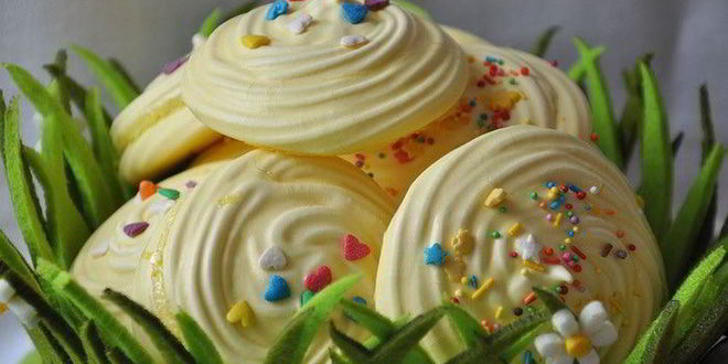 Рецепт лимонного пасхального безе