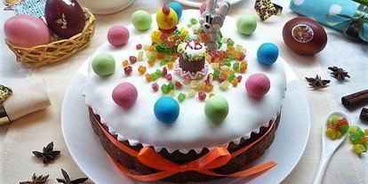 Шаг 12: пасхального кулича-кекса симнель