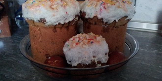 Рецепт Пасхального кулича на закваске без дрожжей