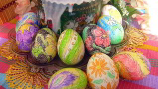 Рецепт Расписных пасхальных яиц