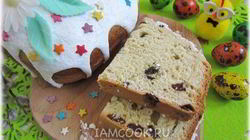 Рецепт Сдобного кулича с изюмом в хлебопечке