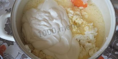 Шаг 3: сырной пасхи заварной