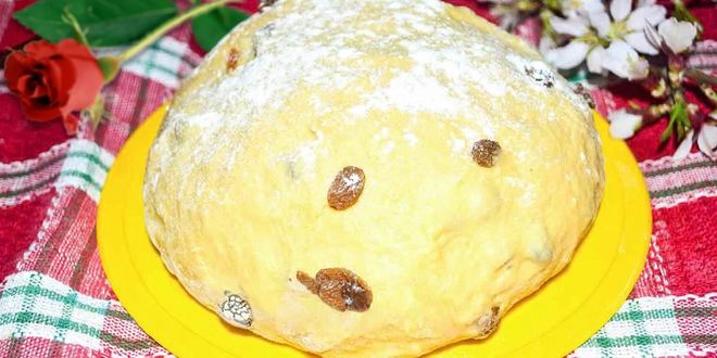 Рецепт теста для кулича на сухих дрожжах