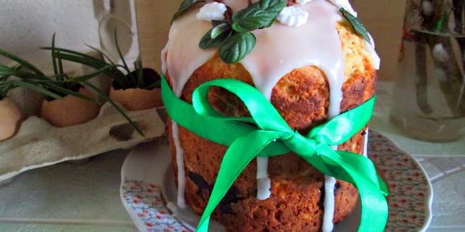 Рецепт Творожного кулича с черносливом