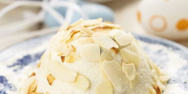 Рецепт Заварной царской пасхи с миндалем